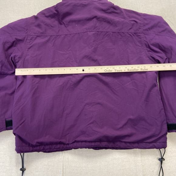 Vintage REI Bomber Jacket Womens L Purple Fleece Lined 90s Gorpcore - Picture 5 of 8